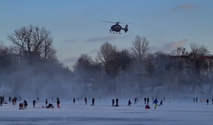 berlínská policie vrtulník