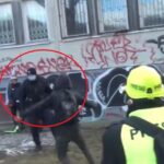 naštvaní občané policisty