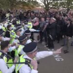 protest velká británie