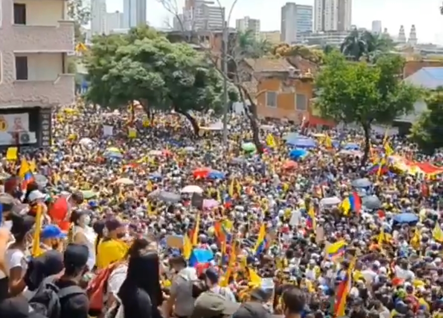 kolumbie protest