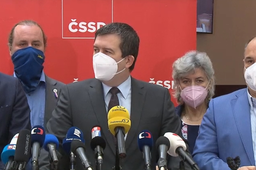 hamáček tisková konference