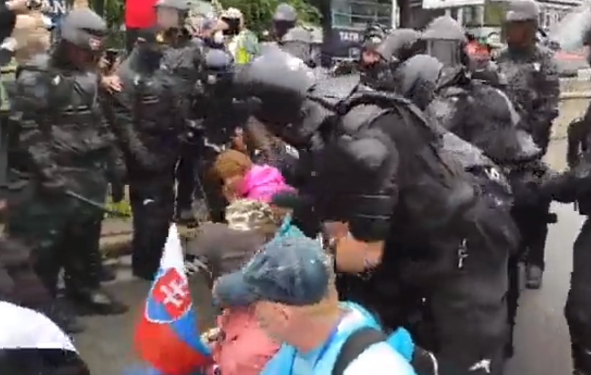 protest proti očkování bratislava
