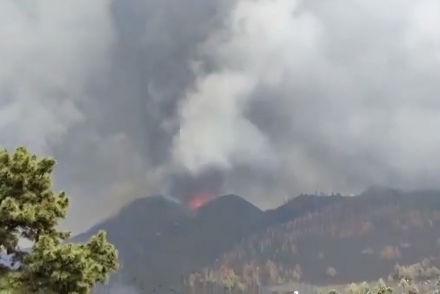 sopka výbuch la palma