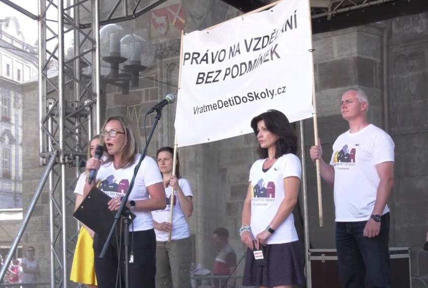 protest testování děti škola
