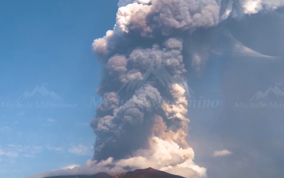 erupce sopka etna