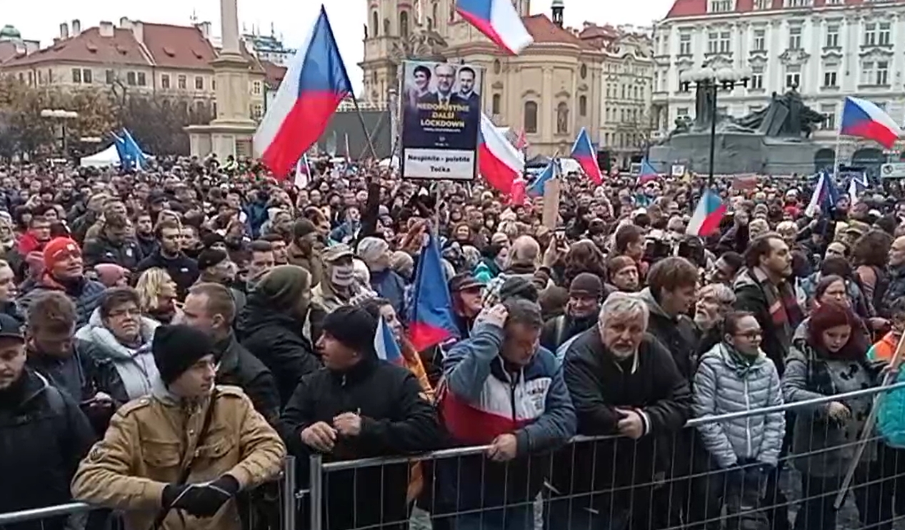 demonstrace 17. listopad živě