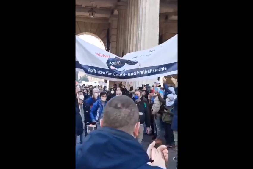policisté protest vídeň