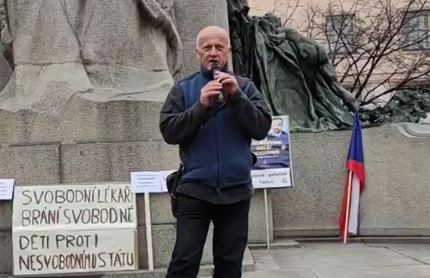 protest lékařů covid