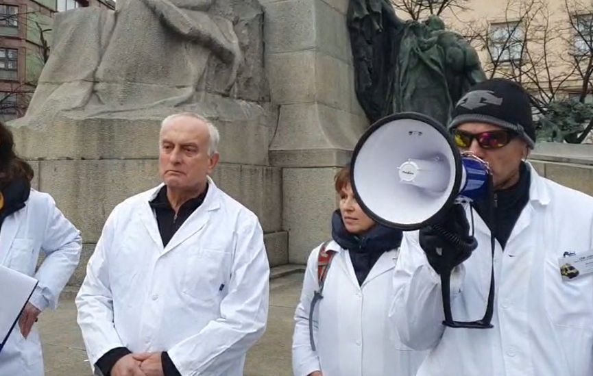 protest lékařů
