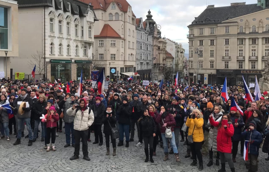 protest povinné očkování