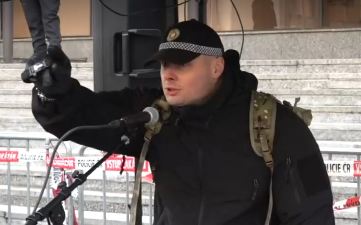 městský policista protest