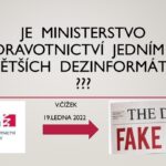 dezinformace ministerstvo zdravotnictví