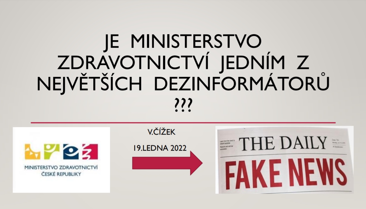 dezinformace ministerstvo zdravotnictví