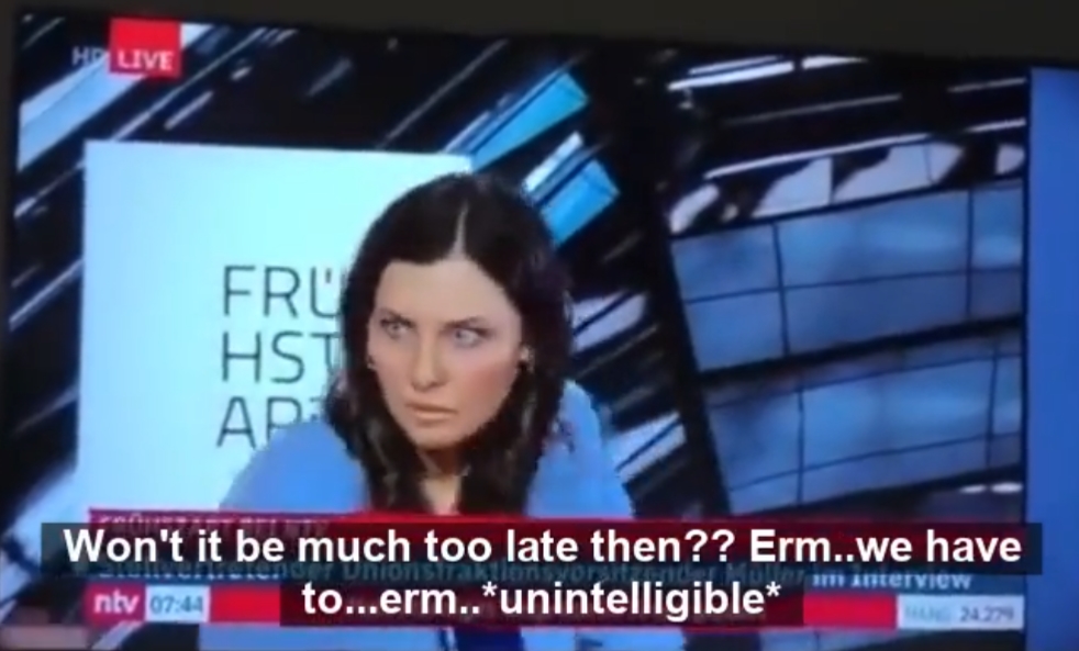 kolaps moderátorka očkování