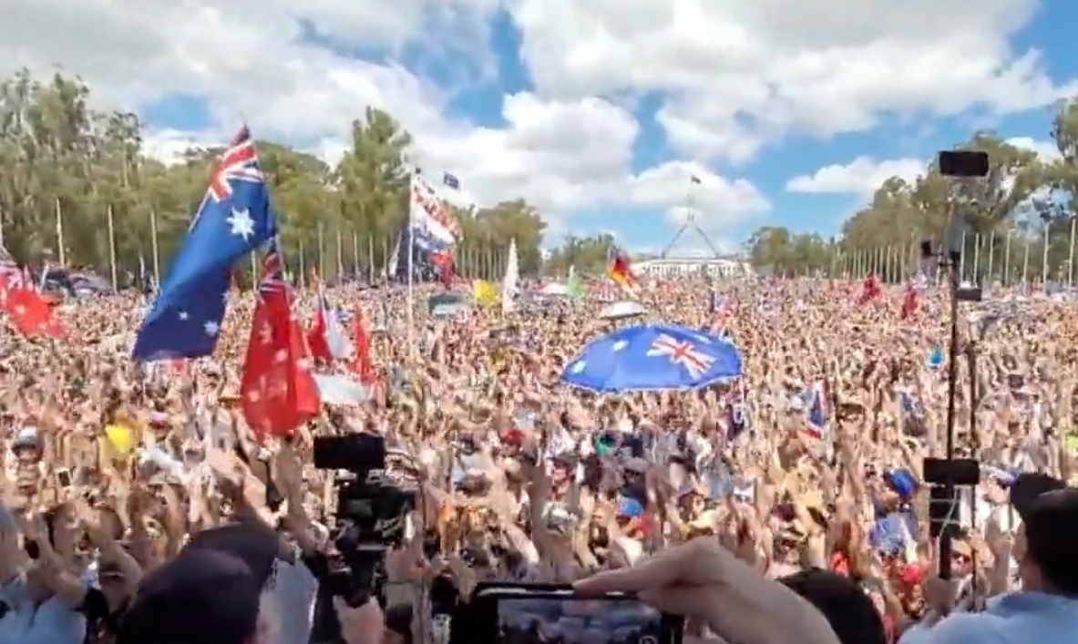 austrálie protest