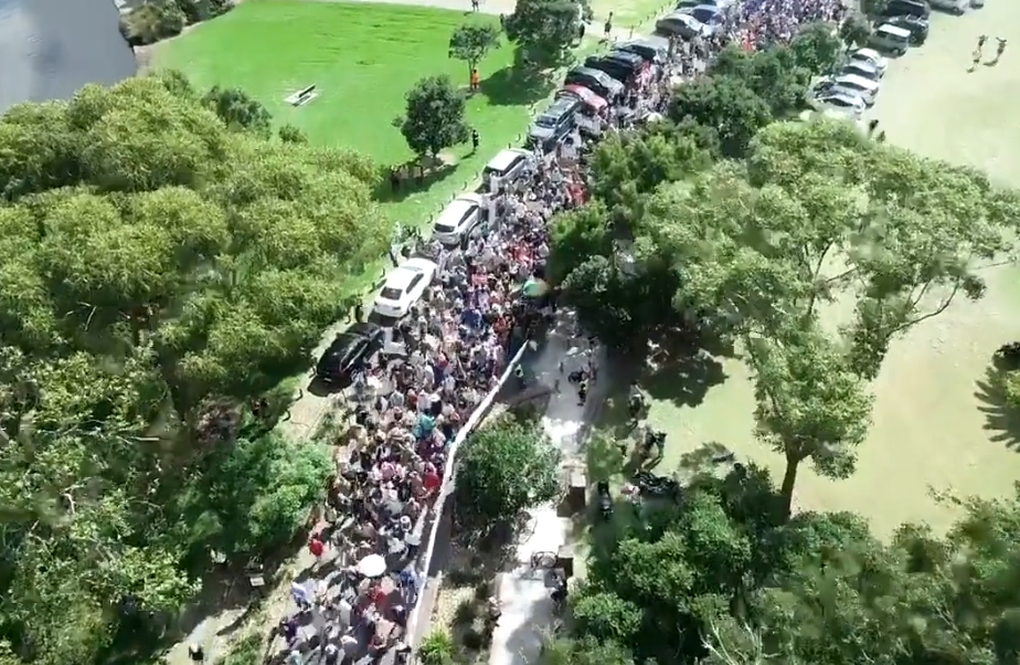 nový zéland protest