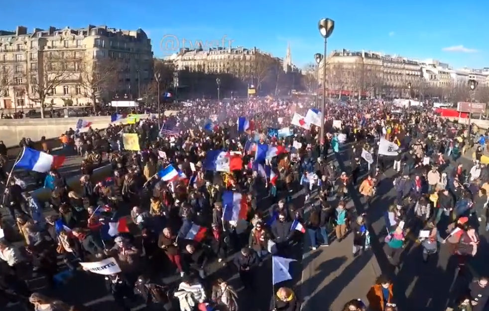 francie protest paříž