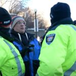 policie kanada protest