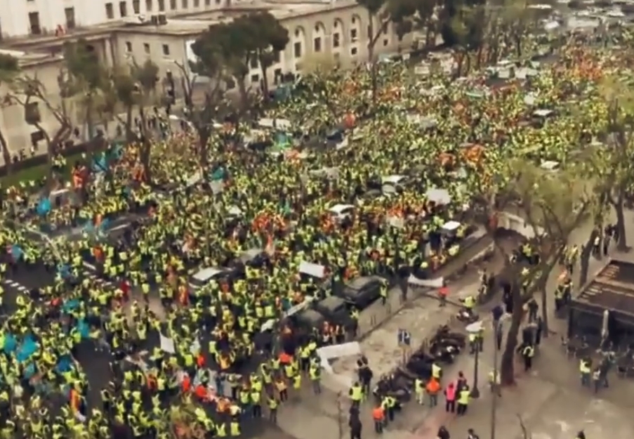 španělský protest řidičů