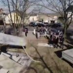 sovětská armáda obelisk stržen