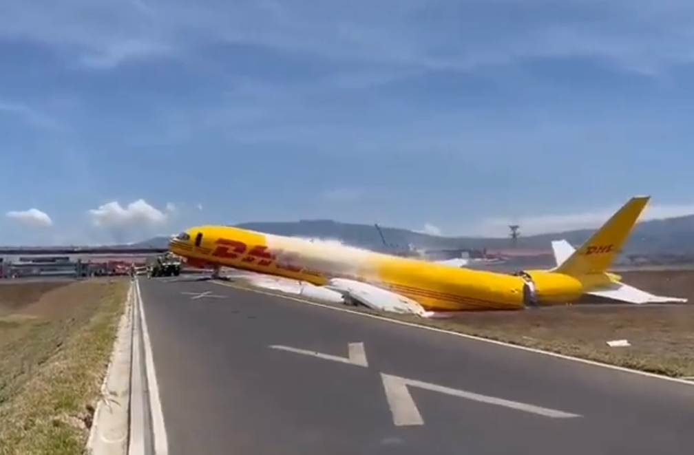 dhl nouzové přistání