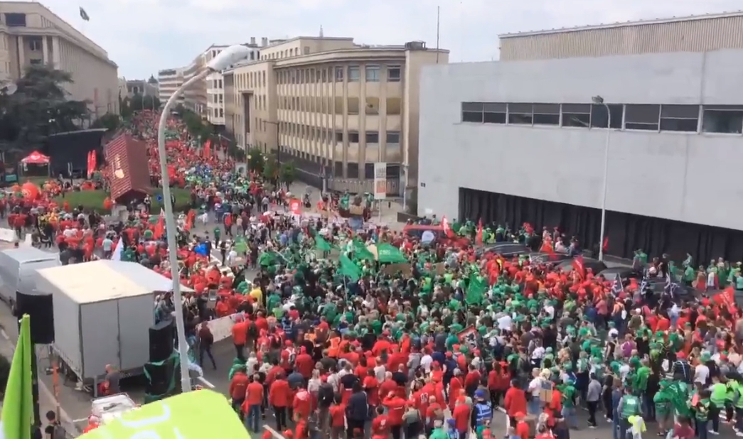 belgie protest