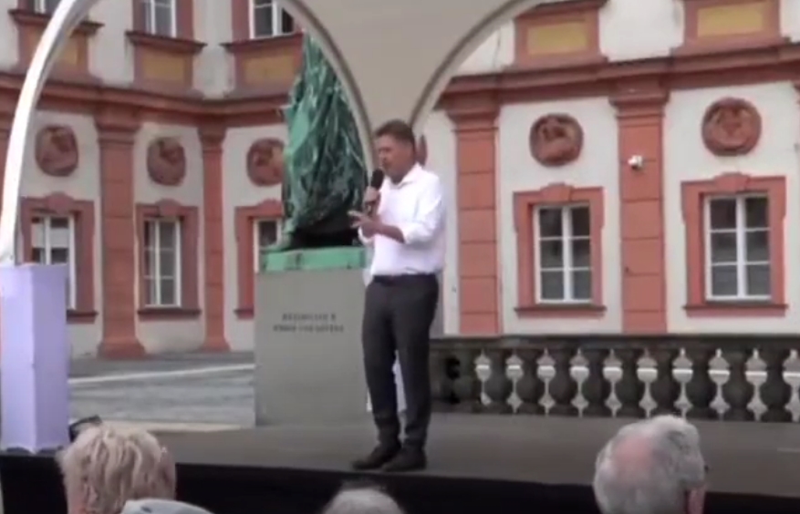 protest německý ministr hospodářství