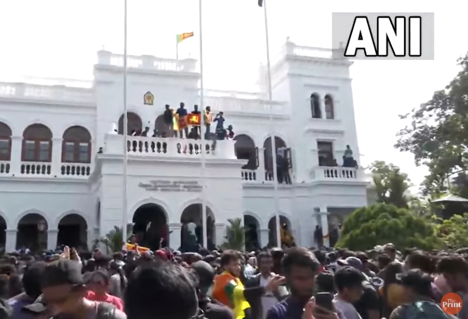 srí lanka protest premiér