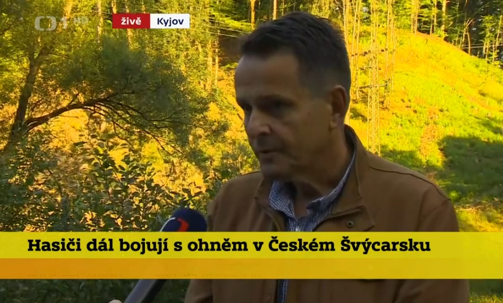 řízený požár hřeňsko