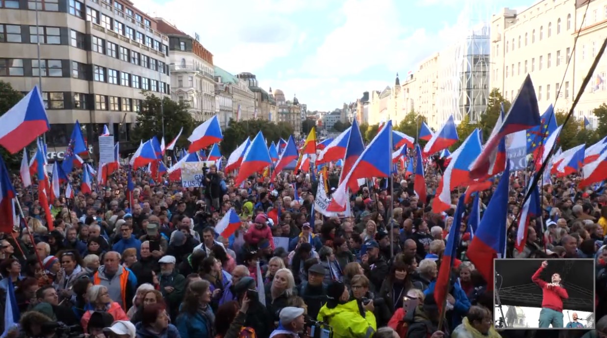 protest praha