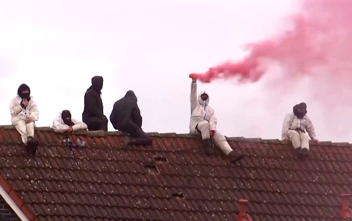 zelení německo uhlí protest