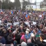 proruský protest moldavsko