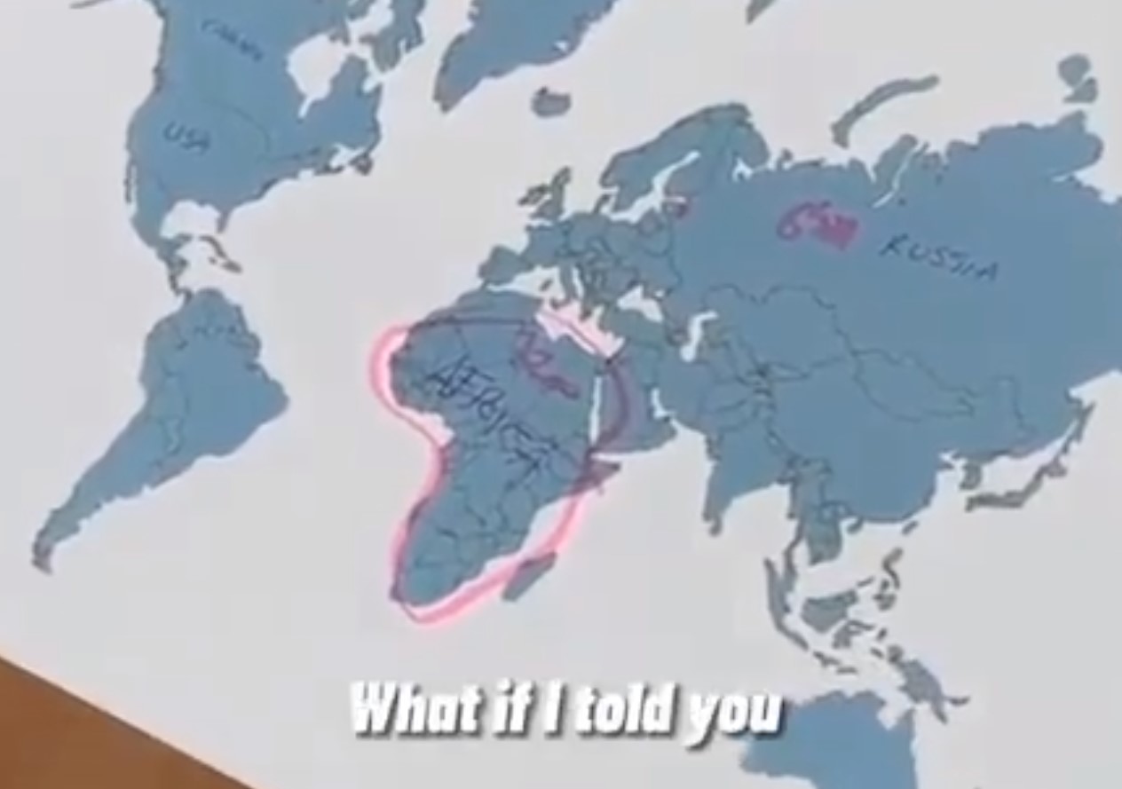 mapa světa podvod