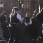 britský policista protest