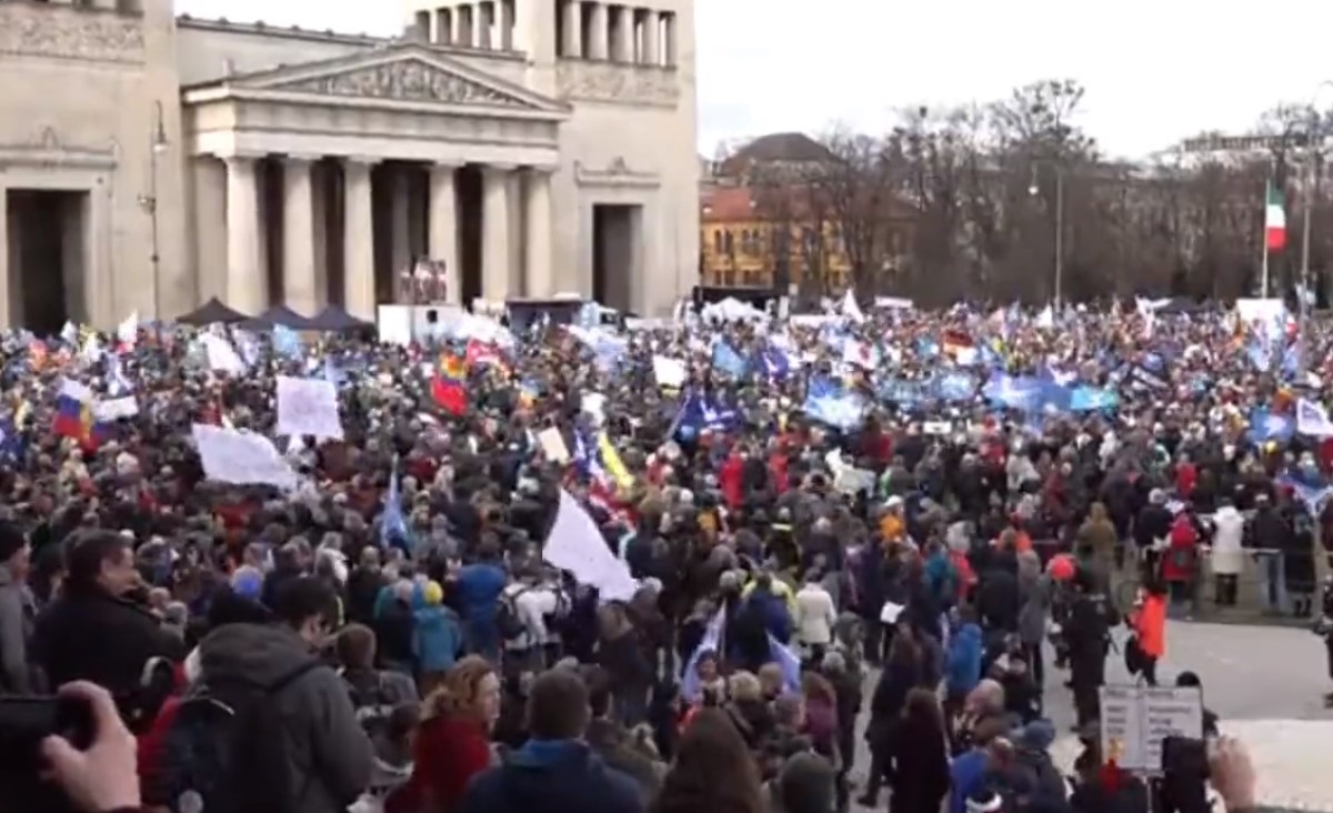 mnichovská konference protest