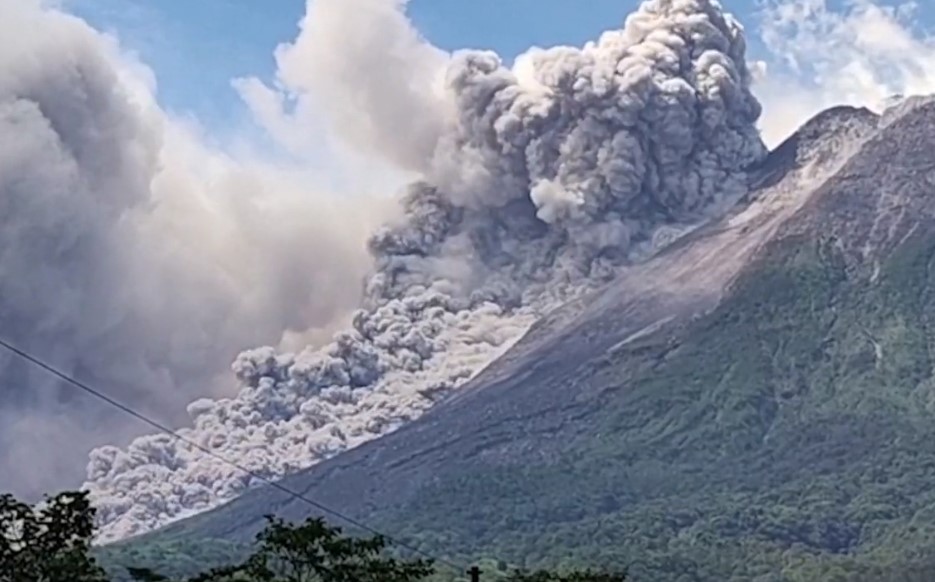 merapi sopka výbuch