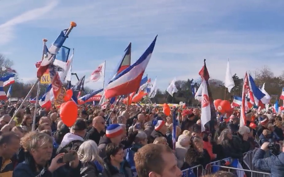 protest nizozemsko farmáři