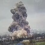 bakhmut exploze ukrajina