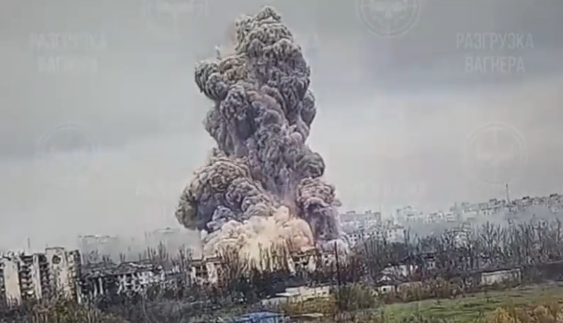 bakhmut exploze ukrajina