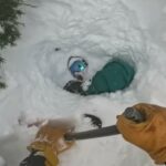 záchrana snowboard