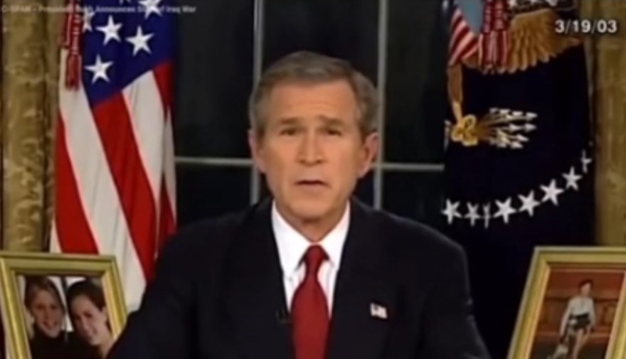 bush irák ropa