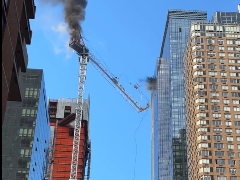 jeřáb zřícen new york