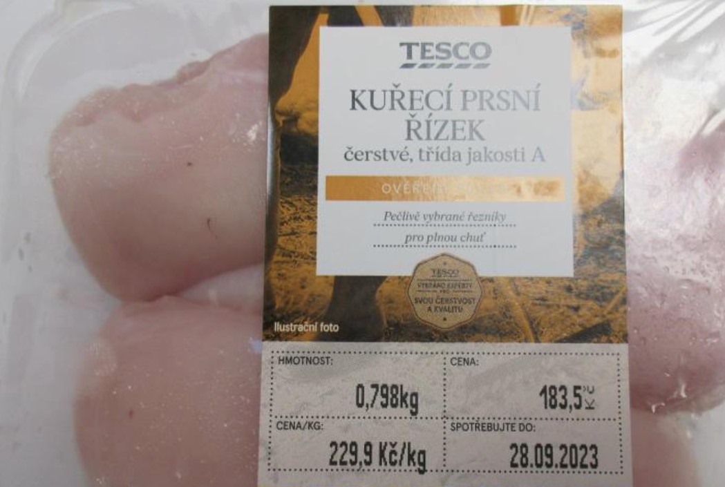 kuřecí tesco salmonela