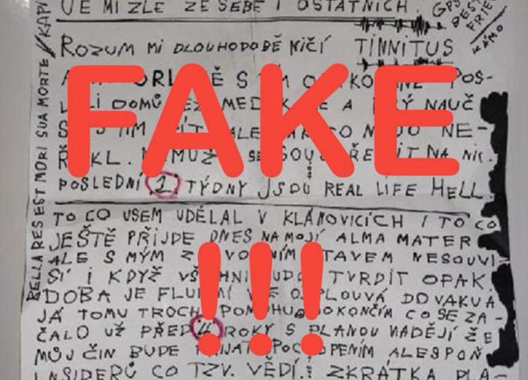 dopis střece fake