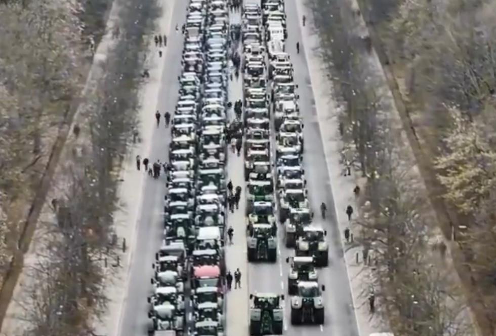 farmáři německo protest