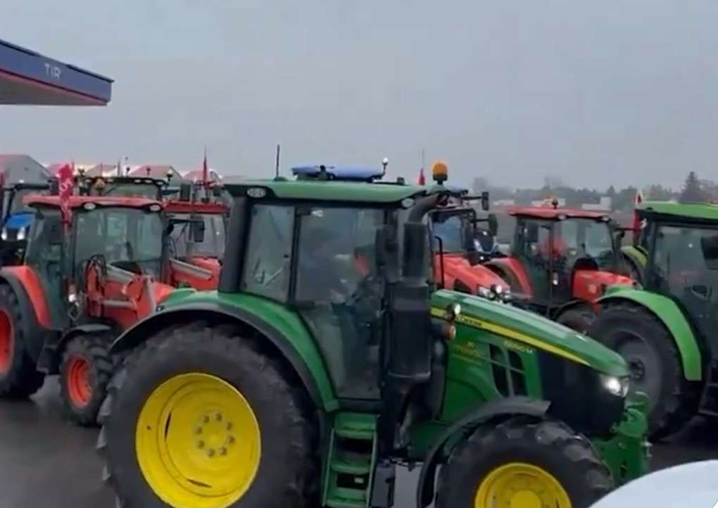polští farmáři protest