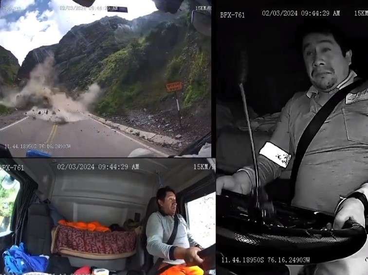 peru pád skály