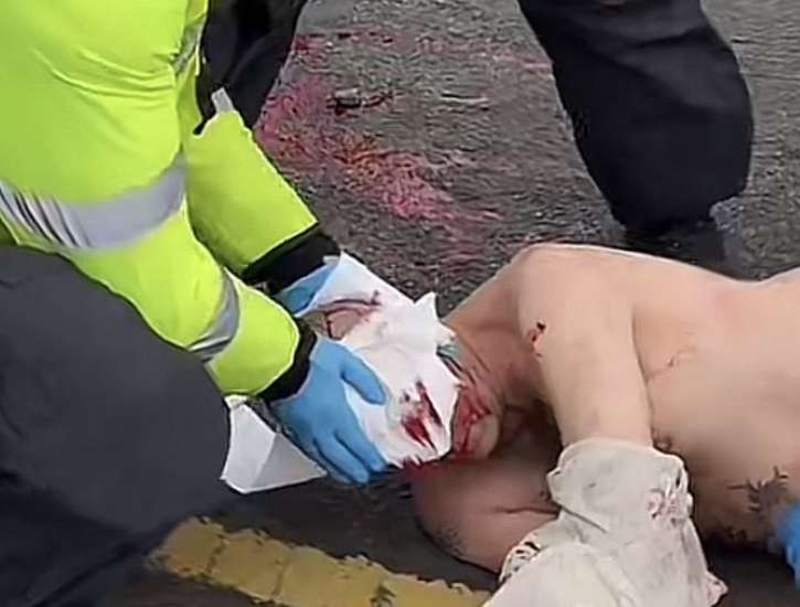 protest proti migraci zranění